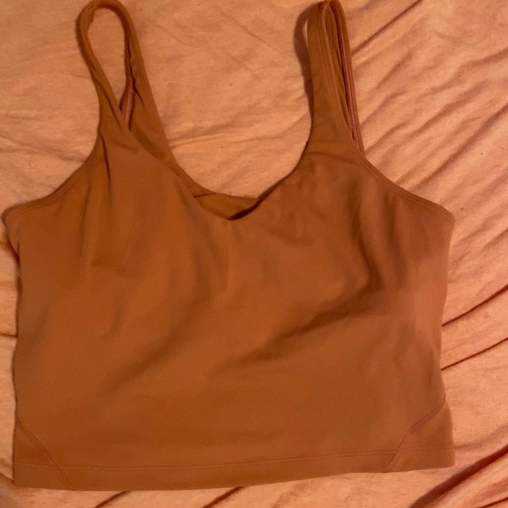 Lululemon rustic coral align tank size 10